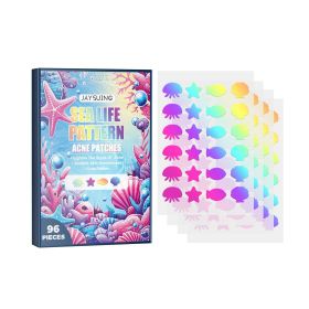 Jaysuing Sea Life Pattern Acne Patches, Lighten Acne Acne Facial Skin Concealer Acne Patch