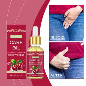 Cherry Scent Gentle Intimate Body Care Oil, Natural Plant Nourishing Moisturizing Massage Oil