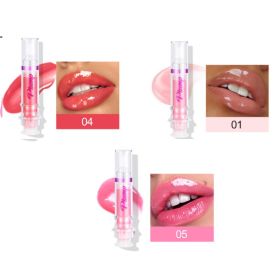 New Tube Lip Rich Lip Color Slightly Spicy Lip Honey Lip Glass Mirror Face Lip Mirror Liquid Lipstick (Option: 1 4 5color)
