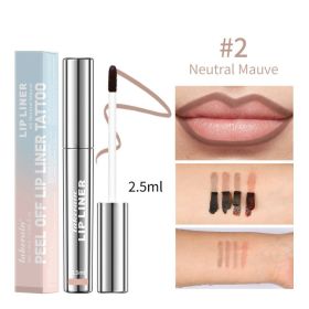 Matte Finish No Stain On Cup Hook Line Lip Stick (Option: 2.5ml-Neutral Mauve)