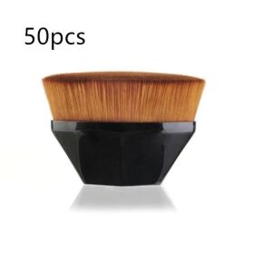 Foundation Brush BB Cream Makeup Brushes Loose Powder Brush Flat Kit (Option: Black1 50pc)