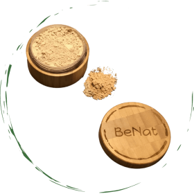 All-Natural Translucent Loose Face Powder - Oil-Absorbing Mattifying Setting Makeup with Reusable Bamboo Case & Eco-Friendly Refill - Sheer Warm (OPTIONS: Reusable bamboo case 0.4 oz)