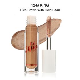 Solid Jelly Lipstick Crystal Lip Balm Water Wave Mirror Lip Gloss Long Lasting Moisturizing Lip Glaze Lip Care Makeup (Option: 124KING)